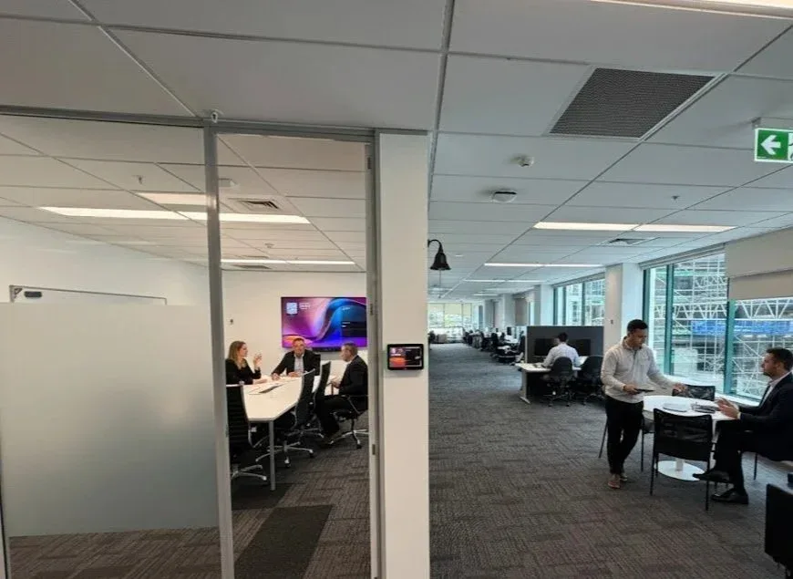 Partner and client working through a service agreement